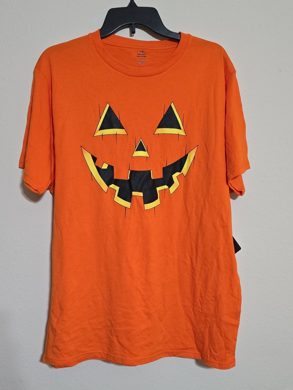 NWT Mens Pumpkin Face T Shirt Size XL
